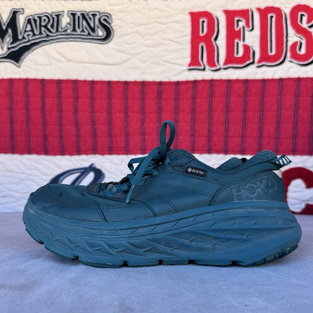 Size 7.5 - Hoka‎ One One Bondi L GTX Sneakers Mens Deep Teal Blue Waterproof